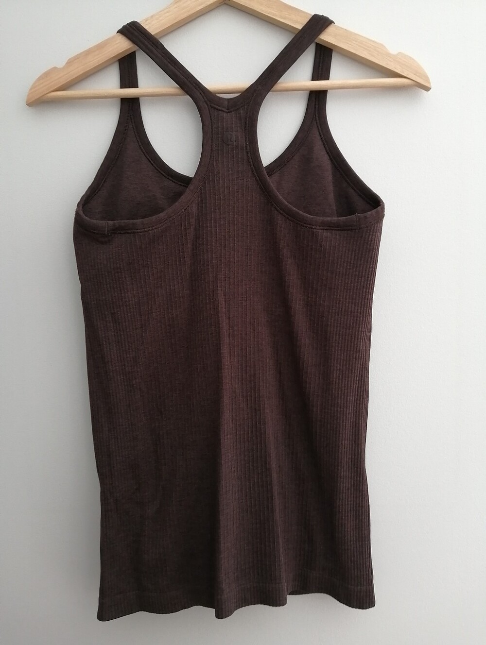 Lululemon Ebb To Street Brown Ribbed Racerback Tank Size 8 - Picture 2 of 10